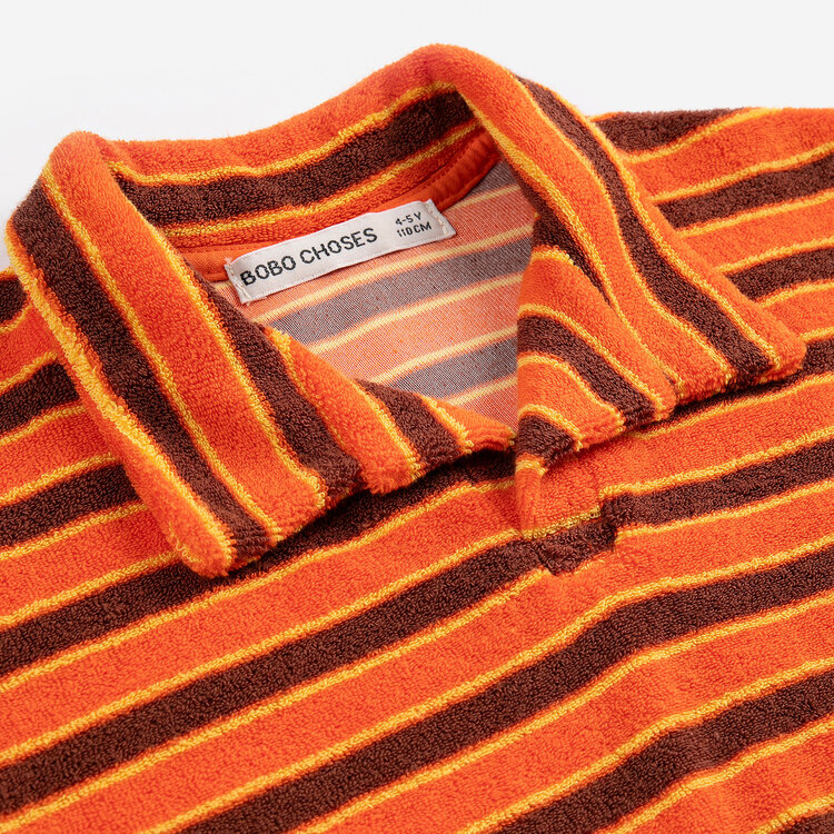 Bobo Choses Striped Brick Terry Polo