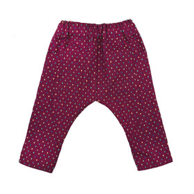 Lucky Wang Sarouel Grape Soda Multi Dots Infant Pants