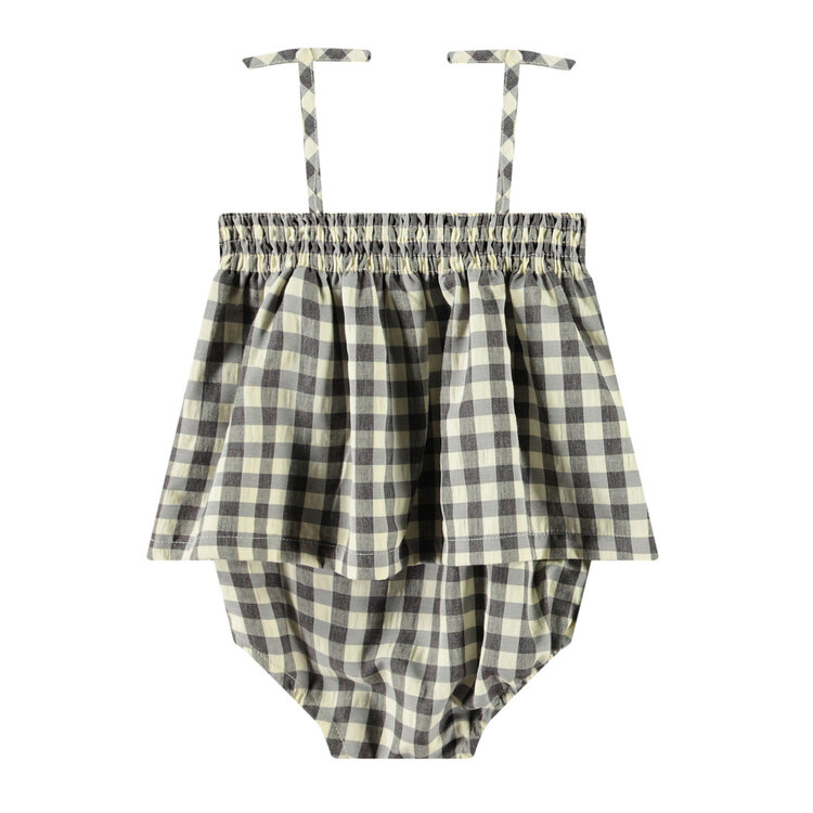 Molo Sun Check Flora Romper