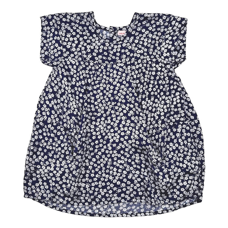 Lucky Wang Blossoms Blue Sakku Dress