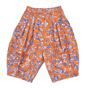 Lucky Wang Blue Wildflower Turmeric Bubble Pants
