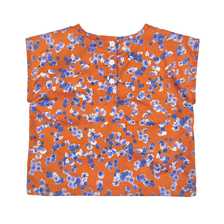 Lucky Wang Blue Wildflower Turmeric Top