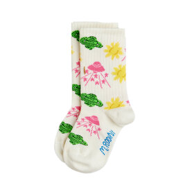 Mini Rodini Space Socks Off-White