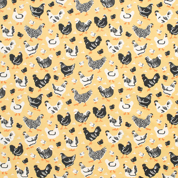 Winter Water Factory Chicken Family Yellow Tank Jumpsuit