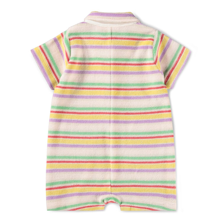 Molo Pastel  Stripe Fawn Infant Jumpsuit