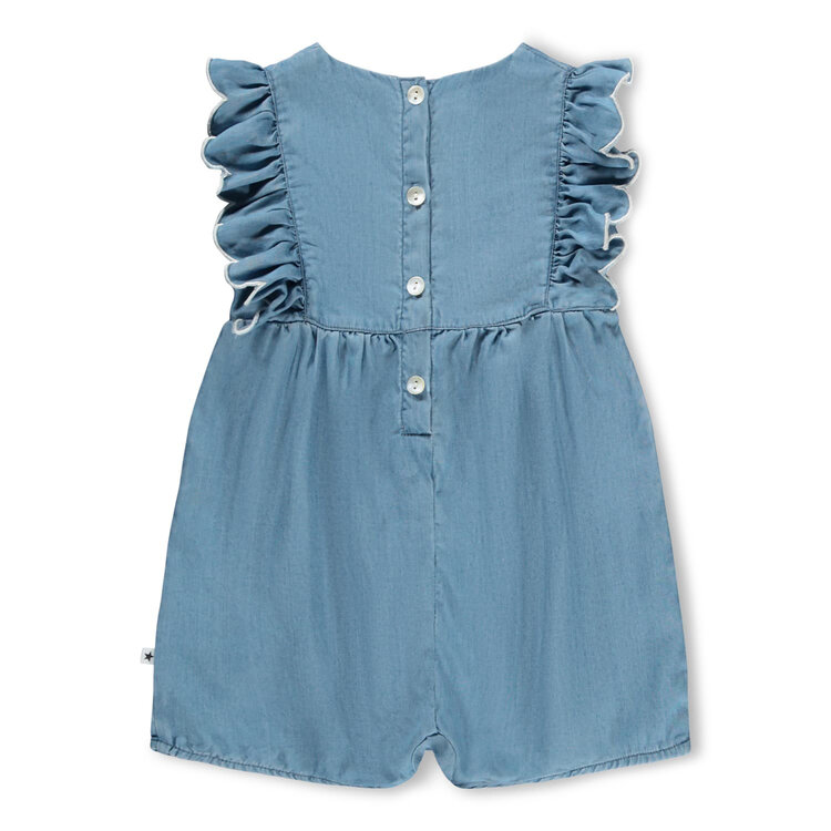 Molo Washed Denim Fernanda Infant Romper