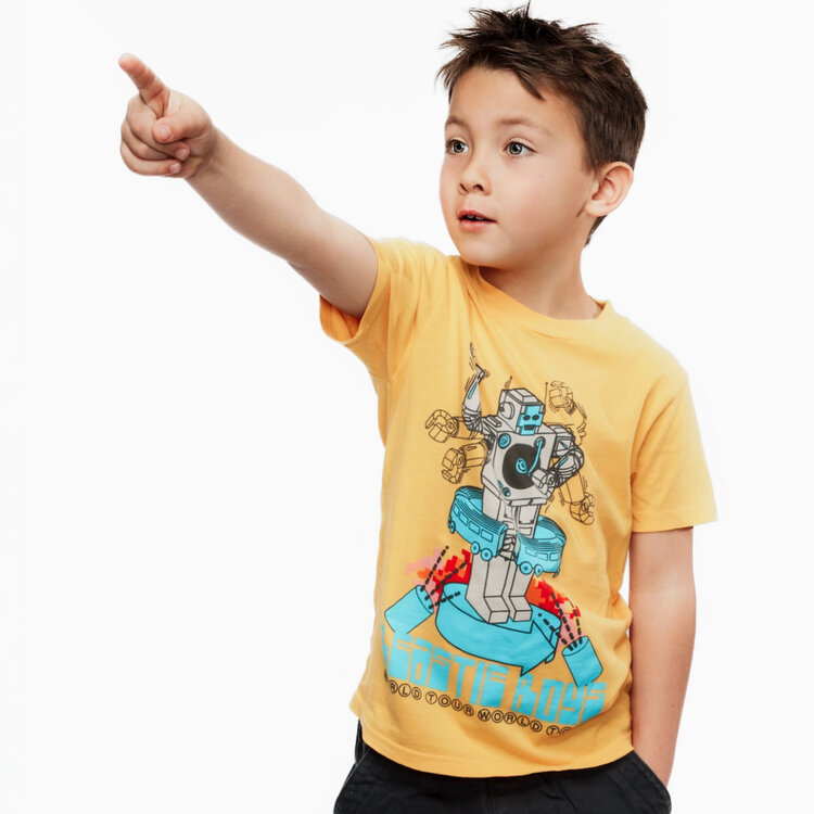 Rowdy Sprout Beastie Boys Robot Tee Yellow