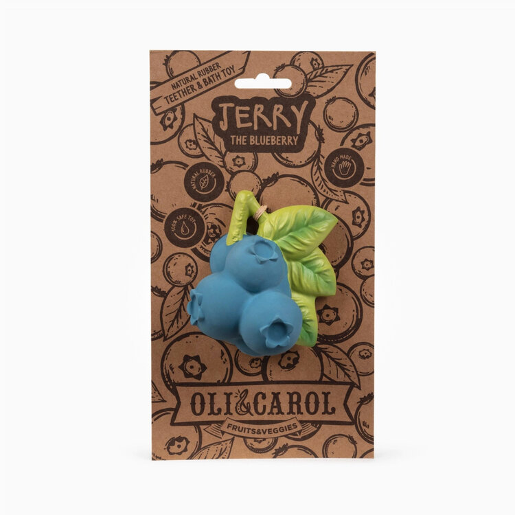 Jerry the Blueberry Natural Rubber Teether Toy