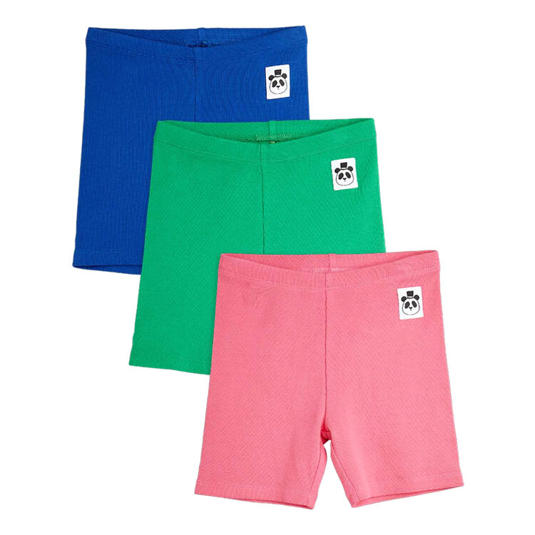 Mini Rodini Bike Shorts Solid Color 3/Pk