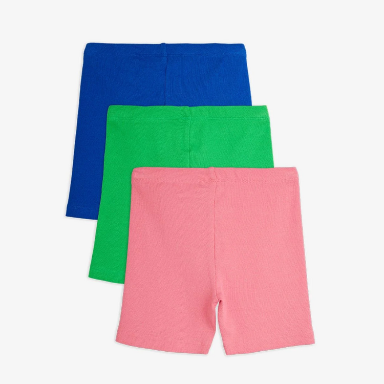 Mini Rodini Bike Shorts Solid Color 3/Pk