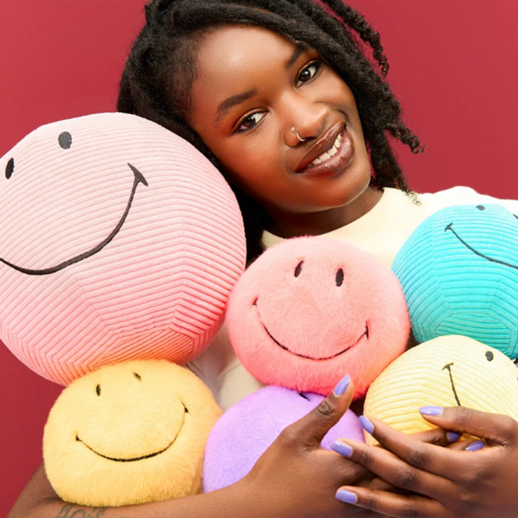 Bon Ton Toys Smiley Yellow  Fuzzy 5" ECO