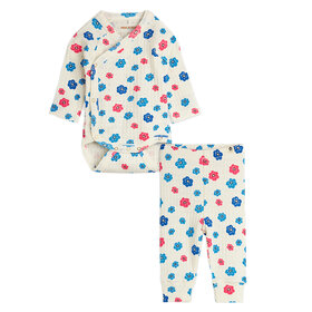 Mini Rodini Flowers Pointelle Baby Set