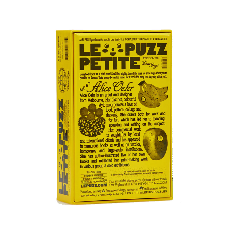 Le Puzz Peace Frogs Petite Le Puzz Puzzle