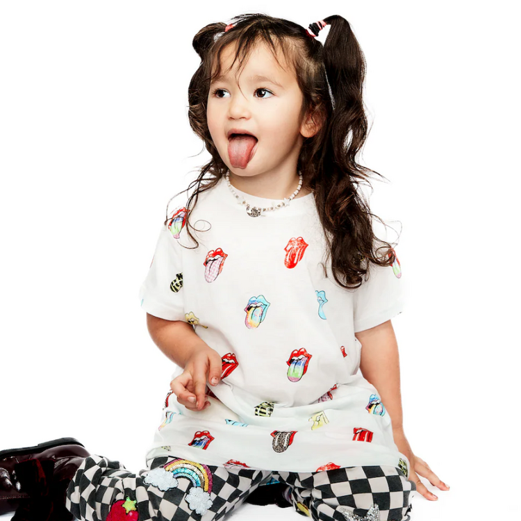 Rowdy Sprout Rolling Stones Allover Printed Tee