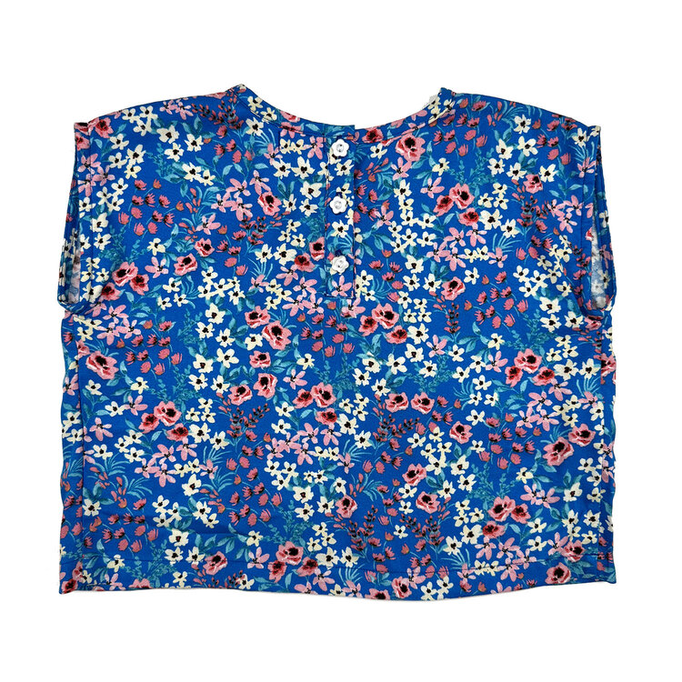 Lucky Wang Mini Blooms Blue Top