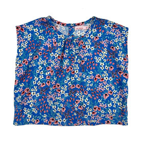 Lucky Wang Mini Blooms Blue Top