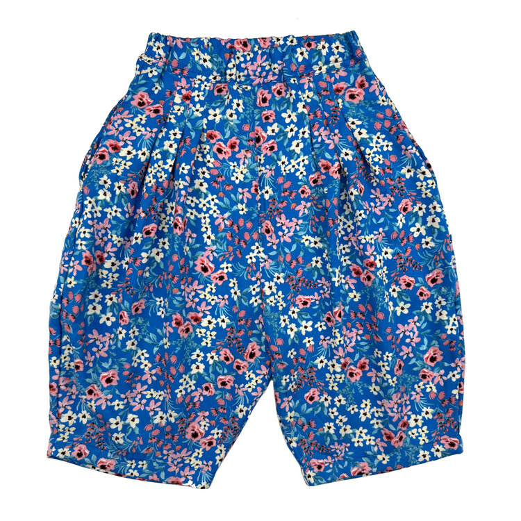 Lucky Wang Mini Blooms Blue Bubble Pants