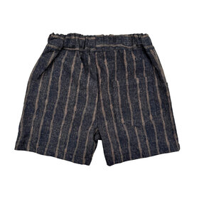 Lucky Wang Charcoal Brown Stripe Shorts