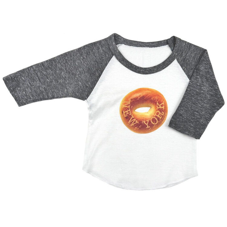 Lucky Wang Bagel Raglan White/ Ash