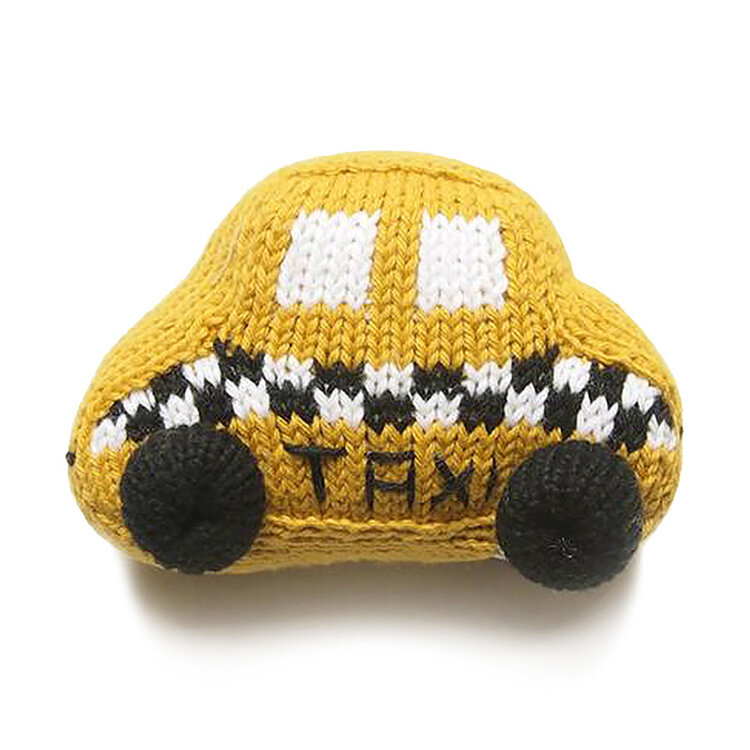 Baby Gift Set: Pizza Raglan 6m, Taxi Rattle, Mr. Boddington's NYC ABCs