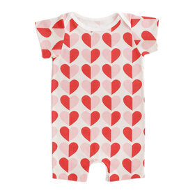 Winter Water Factory Hearts Red & Pink Summer Romper