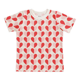 Winter Water Factory Hearts Red & Pink Tee