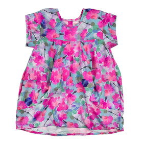 Lucky Wang Magenta Floral Sakku Dress