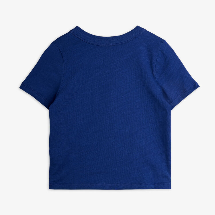 Mini Rodini Planet Tee Blue Emb