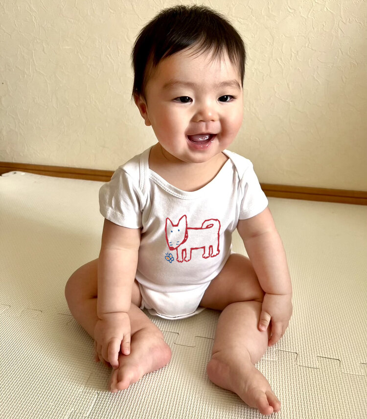 Lucky Wang Dog Organic Onesie