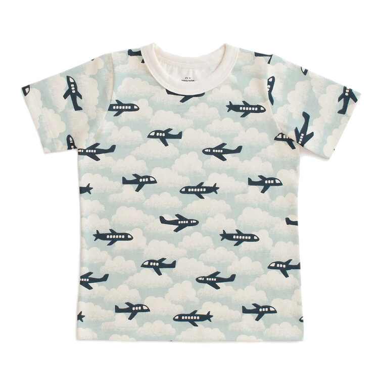 Winter Water Factory Airplanes Blue Tee