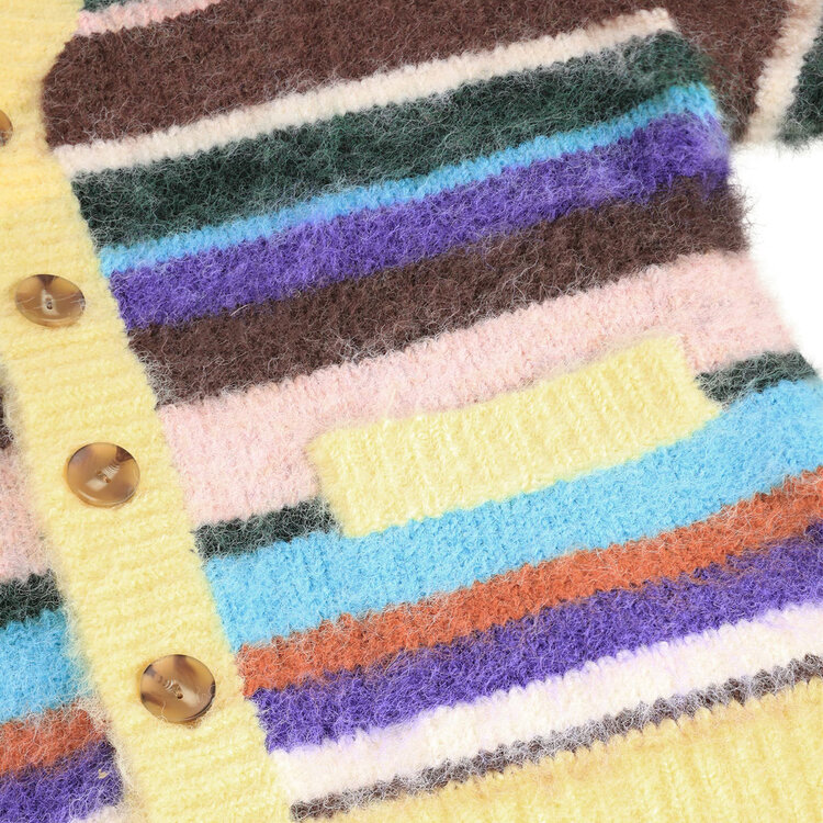 Molo Gemstone Stripe Brutus Cardigan