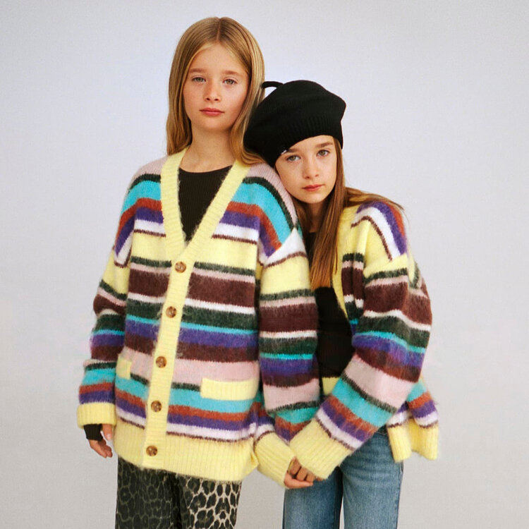 Molo Gemstone Stripe Brutus Cardigan