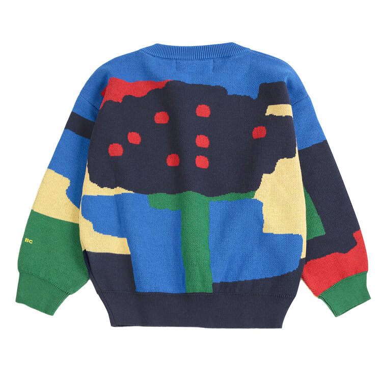 Bobo Choses Paint Forest Jacquard Sweater AOP