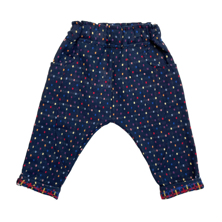 Lucky Wang Multi Navy Infant Sarouel Pants