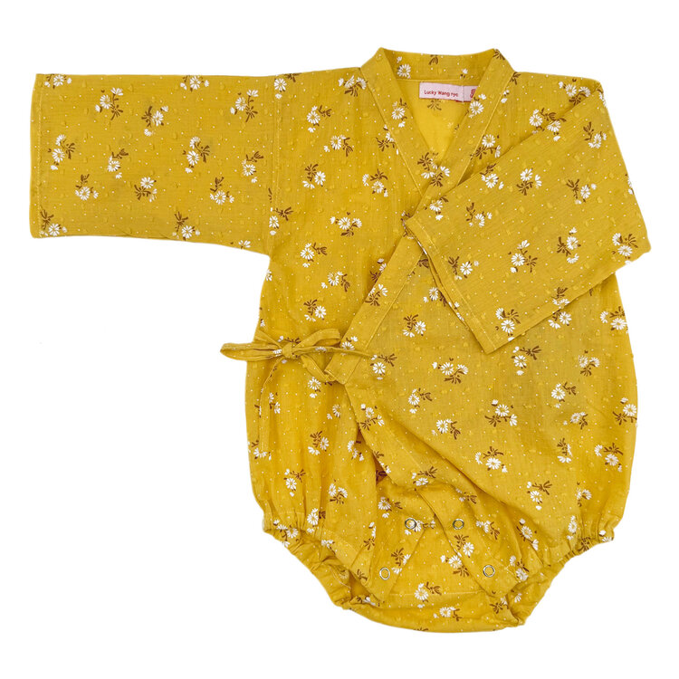 Lucky Wang Kimono One Piece Mini Daisy Yellow