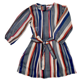 Lucky Wang Shimmer Night Stripes Dress