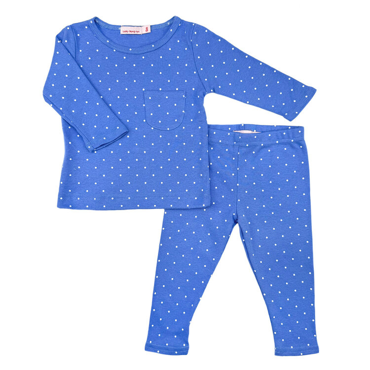Lucky Wang Wht Dots Blue Playset