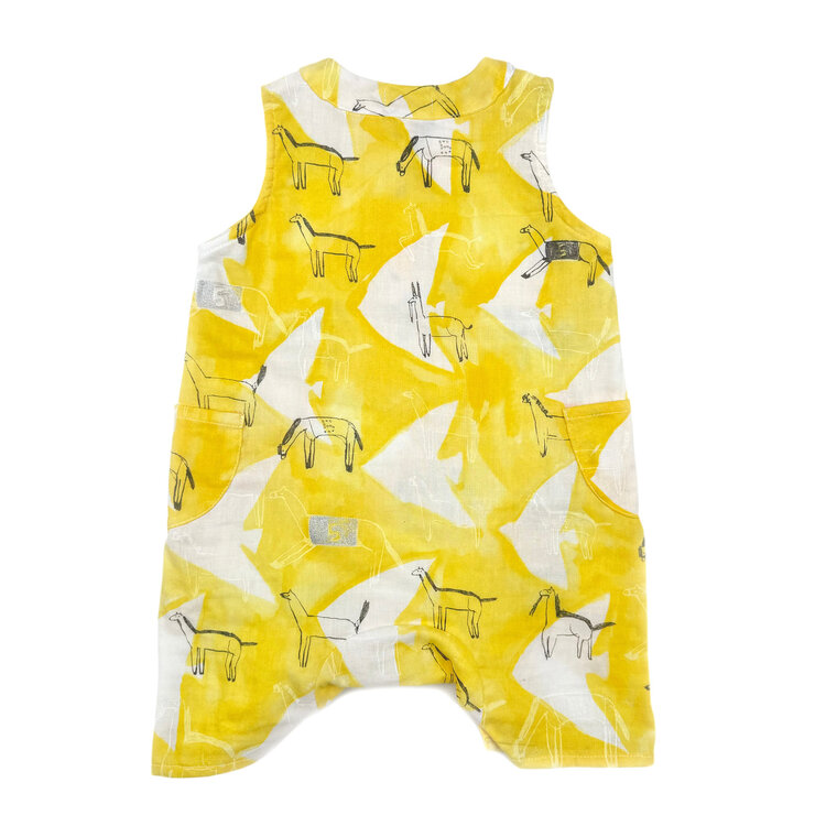 Lucky Wang Bird Horse Yellow Jumpsuit