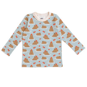 Winter Water Factory Capybaras Blue L/S Tee