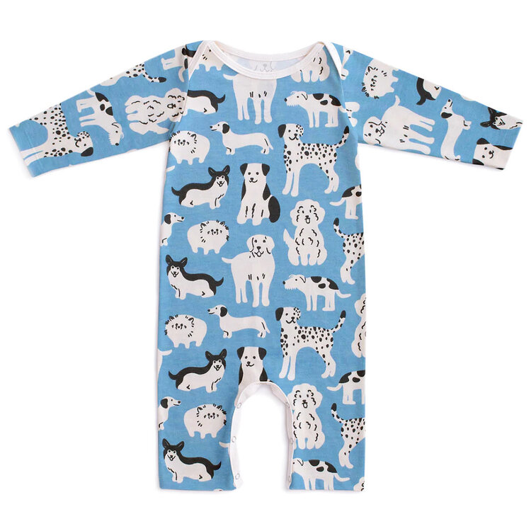 Winter Water Factory Dog Parade Blue L/S Jumpsuit