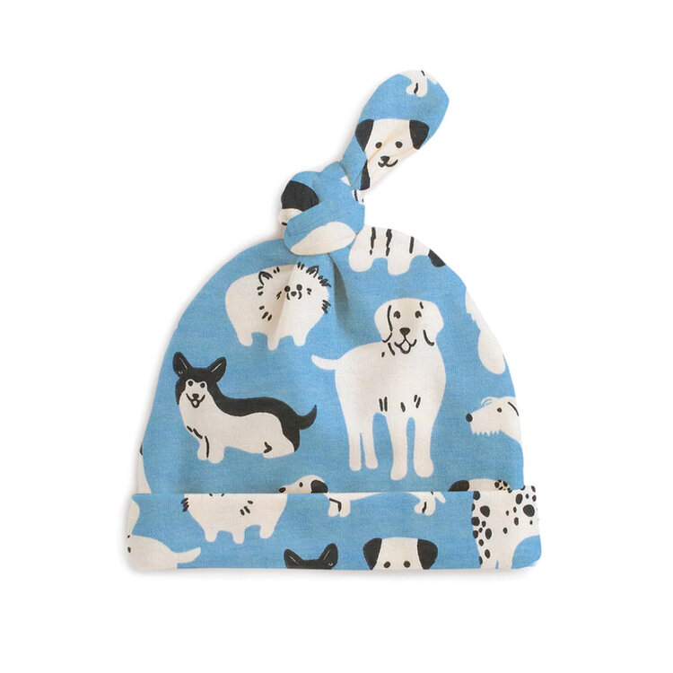 Winter Water Factory Dog Parade Blue Knotted Baby Hat