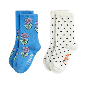 Mini Rodini Violas  2/pk Socks