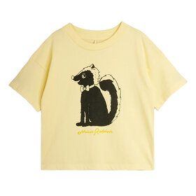 Mini Rodini Skunk S/S Yellow Tee