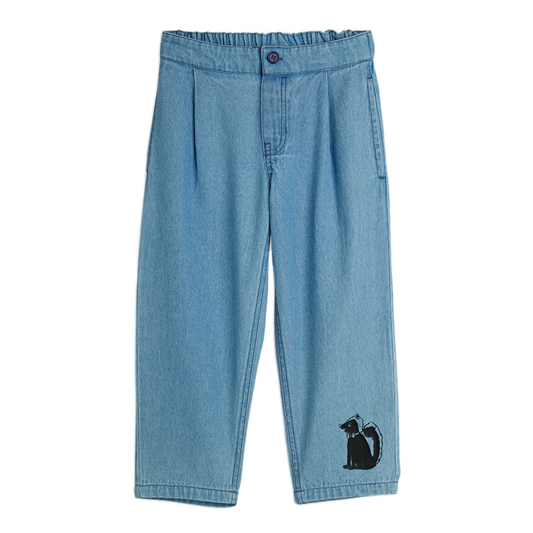 Mini Rodini Skunk Blue Denim Trousers