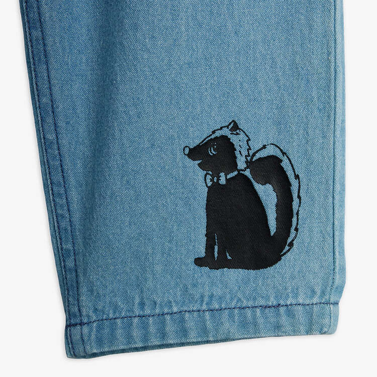Mini Rodini Skunk Blue Denim Trousers