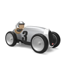 Playforever Silver Racing Car