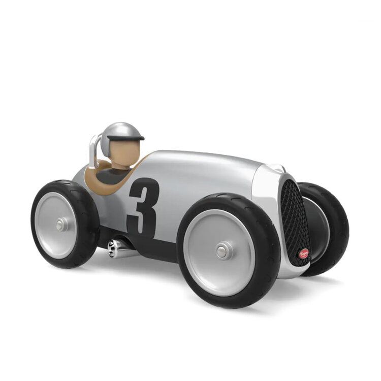 Playforever Silver Racing Car