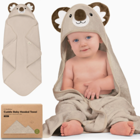 Koala Cuddle Baby Hooded Towel  35” square