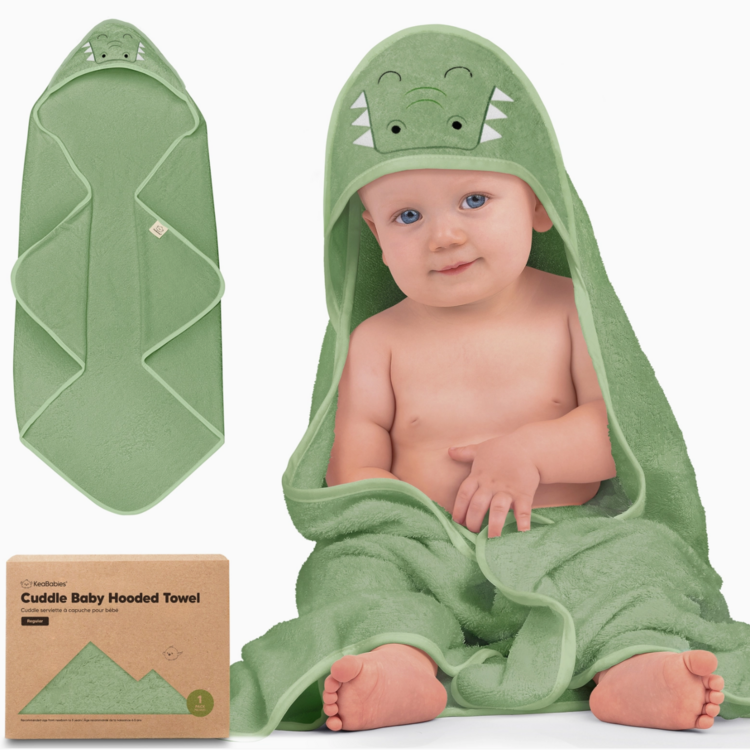 Gator Cuddle Baby Hooded Towel  35" Square