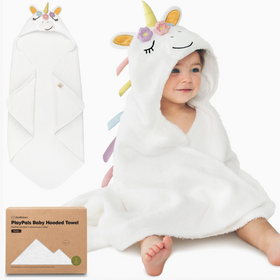 Unicorn Cuddle Baby Hooded Towel  32" x 42"